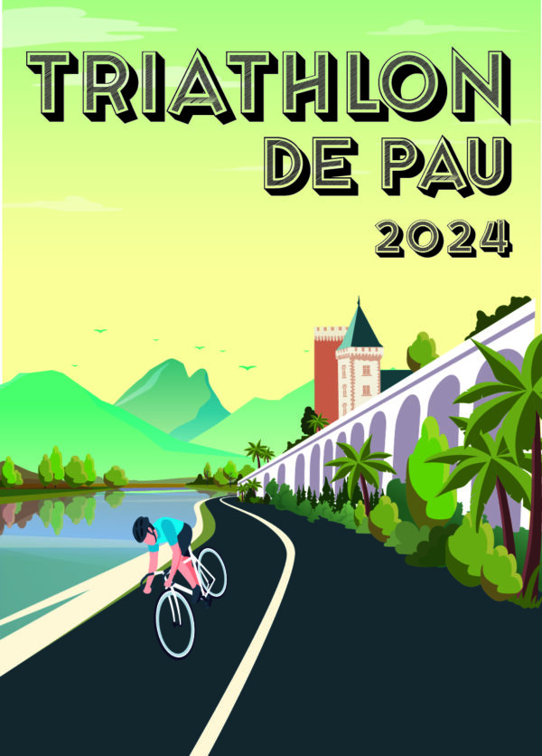 Affiche Du Triathlon de Pau 2024 – Image 2