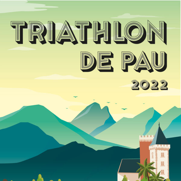 Affiche Du Triathlon de Pau 2022
